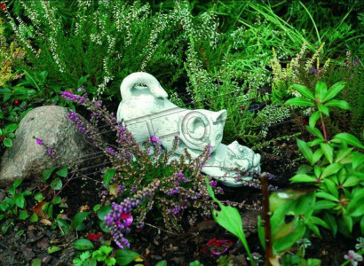 Garden Decoration Cat Statue Sculpture Figures White Sculptures Design